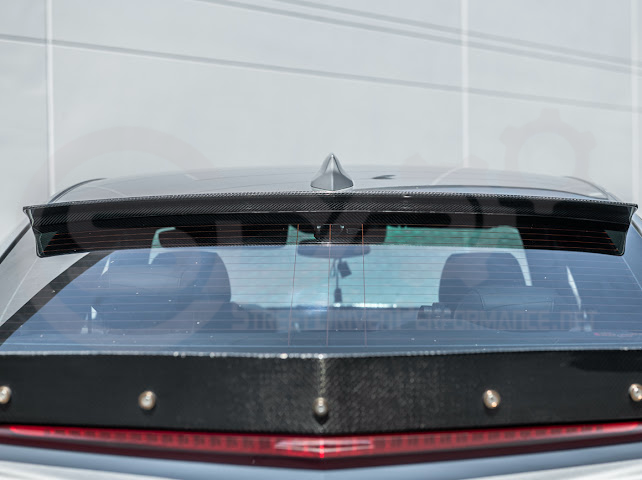 2013-2018 Cadillac ATS ATS-V Sedan Carbon Fiber Rear Roof Top Window Spoiler